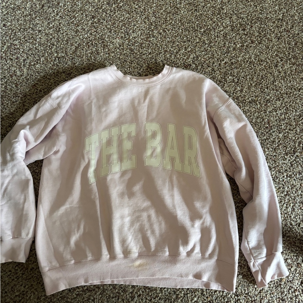 The Bar Light Pink Crewneck Sweater